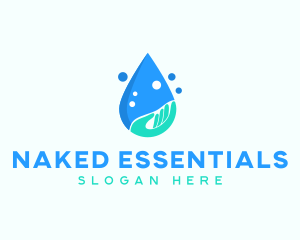 Hand Wash Droplet logo design