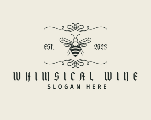 Bee Antique Insect logo design