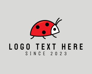 Cute Ladybug Cartoon logo