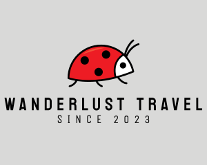 Cute Ladybug Cartoon logo