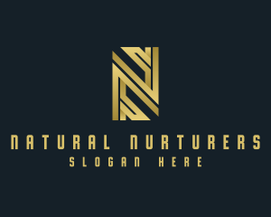 Professional Agency Letter N logo design