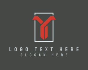 Red Gamer Letter Y logo