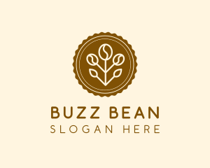 Coffee Plant Badge logo design