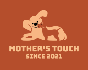 Cute Mother Dog  logo design