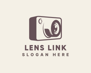 Photobooth Camera Lens logo design