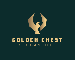 Golden Luxury Eagle logo design