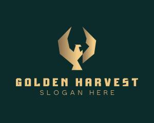 Golden Luxury Eagle logo design