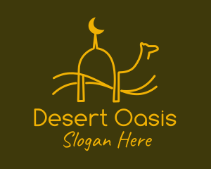 Minimalist Camel Mosque logo