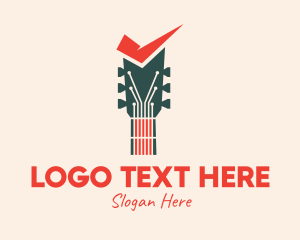 Guitar - Guitar Soundcheck logo design