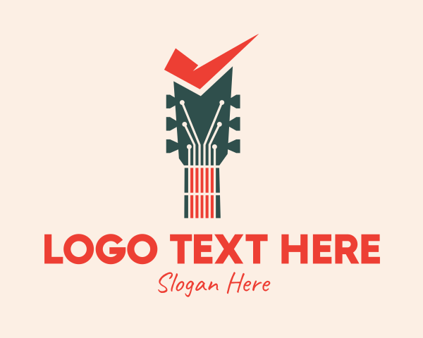 Guitar Teacher logo example 2