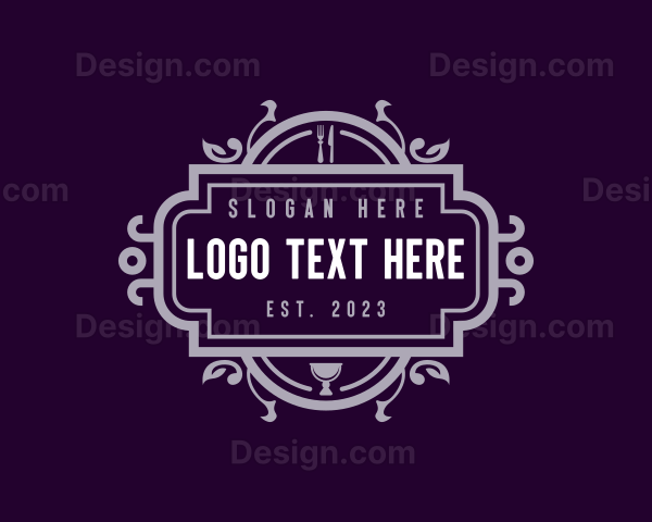 Elegant Fine Dining Restaurant Logo