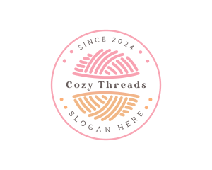 Yarn Crochet Knitting logo design