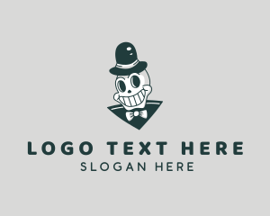 Smiling Skull Gentleman logo