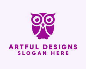 Wise Owl Bird logo design