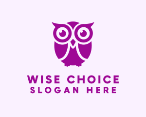 Wise Owl Bird logo