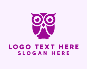 Bird - Wise Owl Bird logo design
