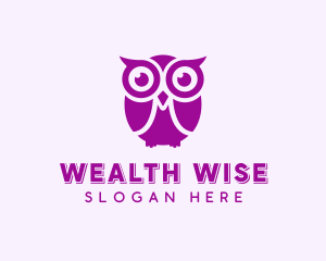 Wise Owl Bird logo design