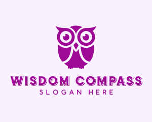 Wise Owl Bird logo