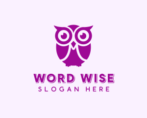 Wise Owl Bird logo design