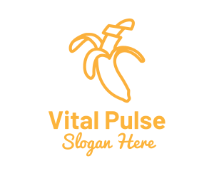 Yellow Stroke Banana logo