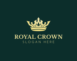 Elegant Monarch Crown logo design