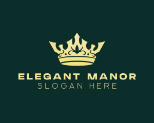 Elegant Monarch Crown logo design