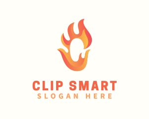 Hot Flaming Letter C logo design