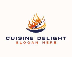 Barbecue Kebab Grill logo design