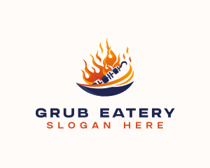 Barbecue Kebab Grill logo design