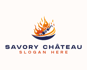 Barbecue Kebab Grill logo design