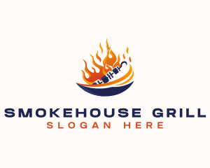 Barbecue Kebab Grill logo design