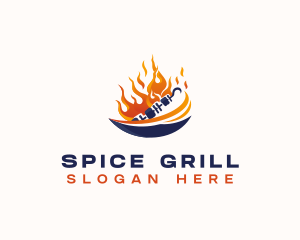 Barbecue Kebab Grill logo design