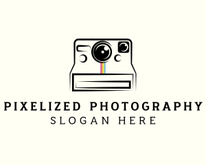 Polaroid Camera Photography logo design