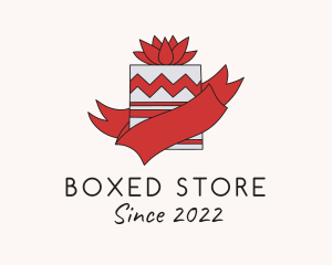 Flower Ribbon Box logo design