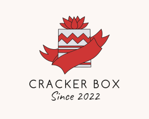 Flower Ribbon Box logo design