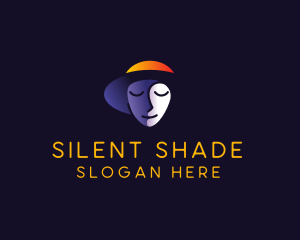 Shaded Face Hat logo design