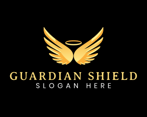 Angelic Guardian Wings logo design