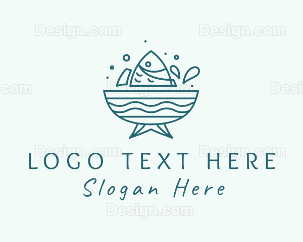 Seafood Fish Bowl Logo