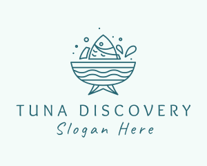 Seafood Fish Bowl  logo design