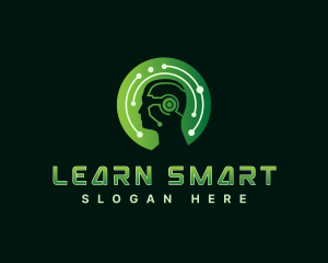 Artificial Machine Learning logo design