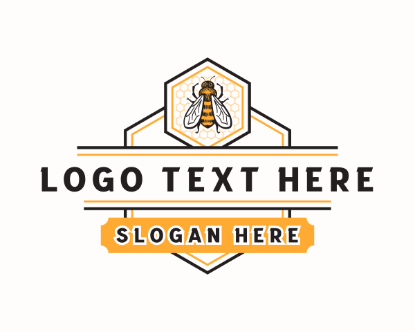 Bee logo example 4