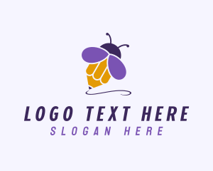 Bee Pencil Writing Logo