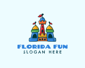 Inflatable Bounce Castle logo design