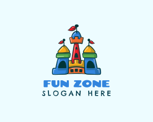 Inflatable Bounce Castle logo design