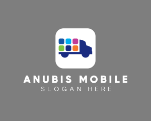 Mobile App Truck  logo design