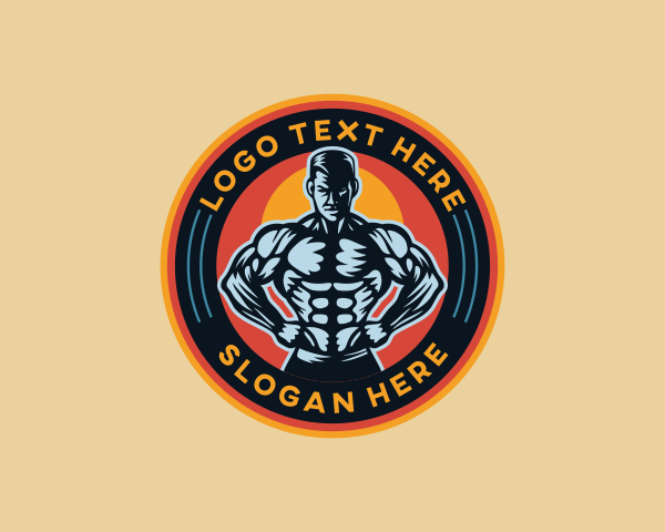 Bodybuilding logo example 2