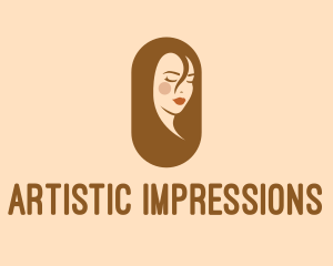 Aesthetic Woman Makeup logo design