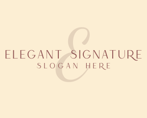 Luxury Feminine Salon logo design