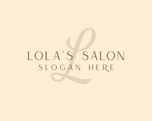 Luxury Feminine Salon logo design