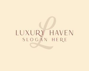 Luxury Feminine Salon logo design